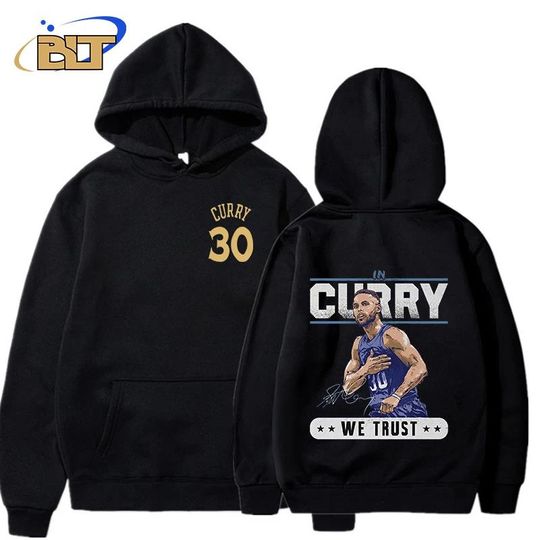 Stephen Curry Print Adult Hoodie Street Style Adult Loose Fit Sports Sweatshirt Autumn and Winter Unisex Casual Hoodie Top