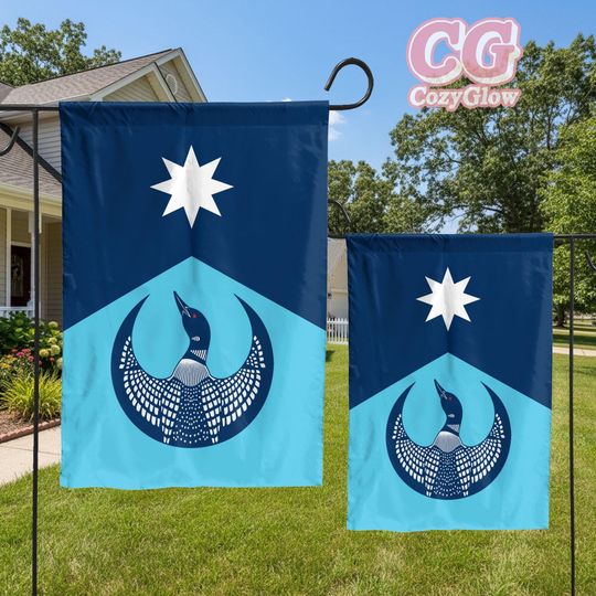 Minnesota Resistance Garden Flag, Rebel Style Loon Resistance, Anti ICE Protest Banner, Outdoor Display
