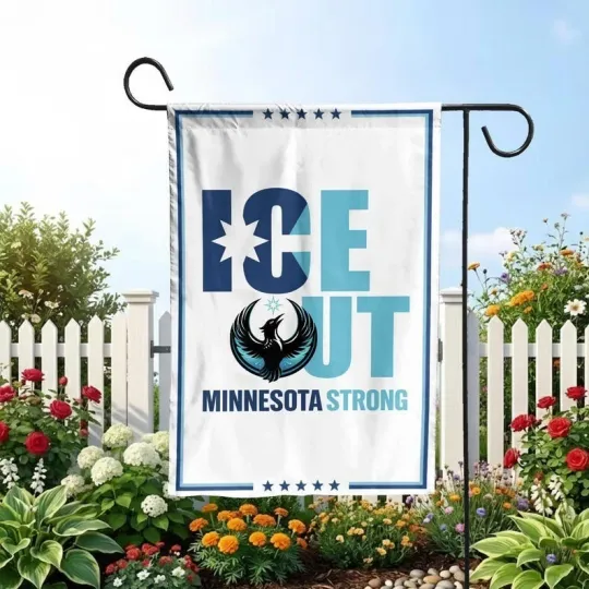 Discover ICE Out Minnesota Strong Garden Flag, Anti ICE Yard Flag, Minnesota Activist