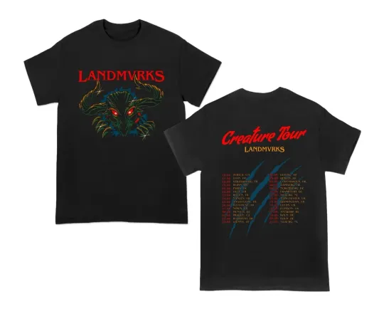 Discover Landmvrks Creature Tour 2026 Fan Gifts Unisex T-Shirt