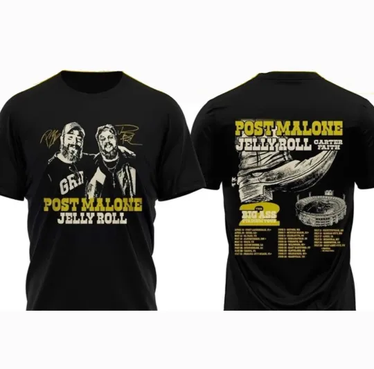 Discover Post Malone The Big Ass Stadium Tour 2026 Part 2 T-shirt