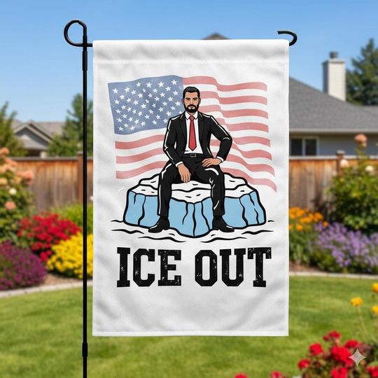 Discover We Are Americans Garden Flag, ICE OUT Yard Flag, Progressive Political Protest Flag, Anti ICE Outdoor Banner, Home Decor, Home Decor