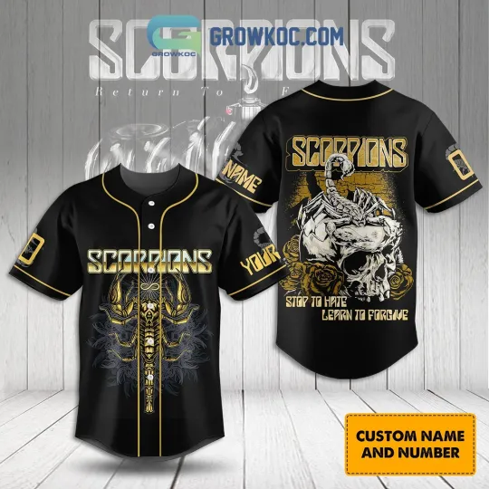 Discover Scorpions Learn To Forgive Personalized Baseball Jersey