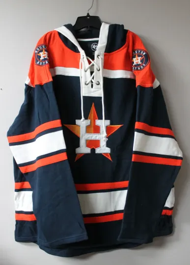 Discover New Houston old time jersey style mid weight cotton hoodie