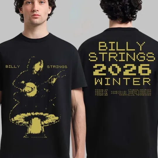 Discover Billy Stringss Winter 2026 Tour Billy Banjo T-Shirt