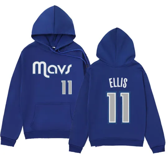 Men's Oversized Hoodie Sweatshirt Dallas Mavericks 11 Jersey Fleece Lined Street Style Casual Wear from Mainland China