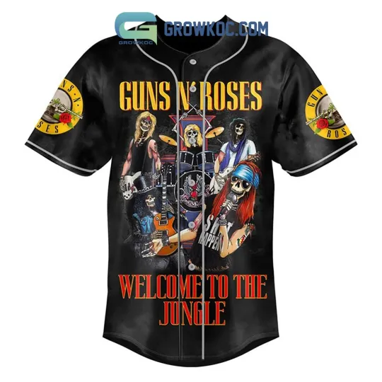 Discover Guns N8217 Roses Welcome To The Jungle Personalized Baseball Jersey