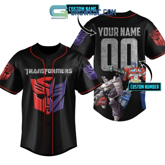 Discover Transformers Autobot The Heroes Personalized Baseball Jersey