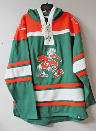 Discover New Miami old time jersey style mid weight cotton hoodie