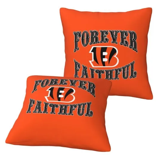 Cincinnati Bengals Forever Faithful Throw Pillow Cover