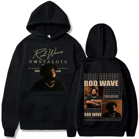 2025 Rod Wave Tour Fashion Leisure Nostalgic Hip Hop Music Printed Hoodies Men and Women Hoodies Fans Luxury Gift Hoodies