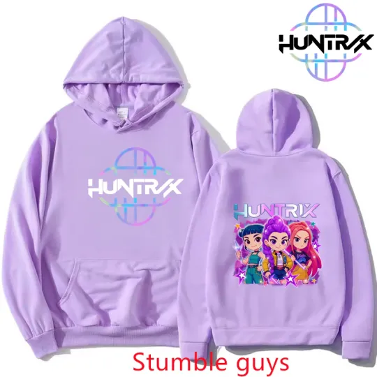 New Kpop Demon Hunters Autumn Hoodie Unisex Cartoon Anime Warm Sportswear Fashion Jacket