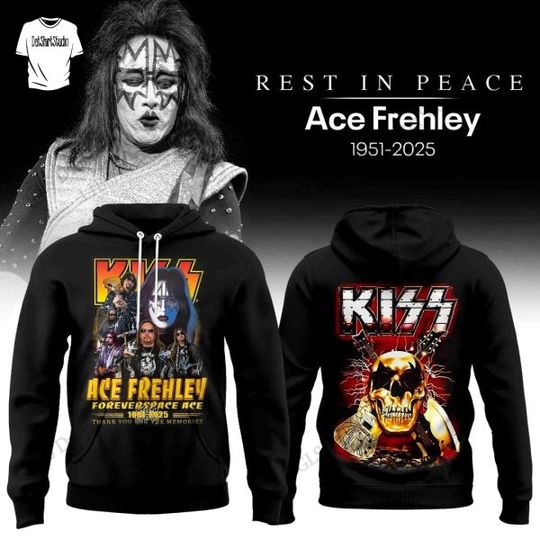 Discover New Rock Band Kiss X Ace Frehley 3d Print Hoodies Men Women Fashion Large Size Hip Hop Hoodie Sweatshirt Fan Clothing Masculina