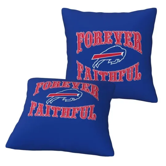 Buffalo Bills Forever Faithful Throw Pillow Covers