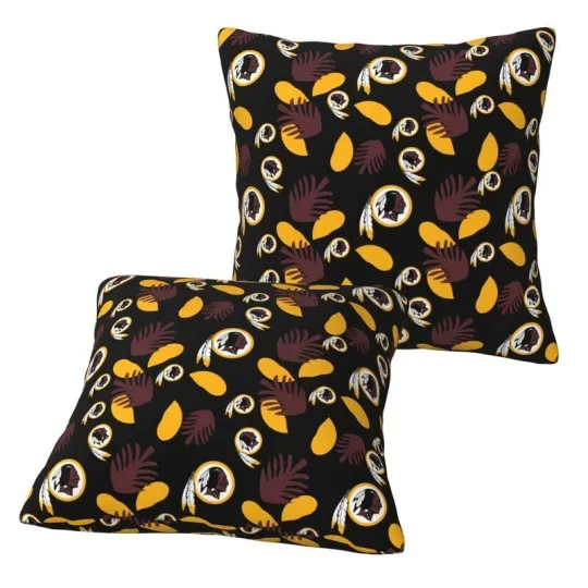 Discover 2PCS Washington Redskins Decorative Throw Pillow Cover 18in-20in No Pillow Core