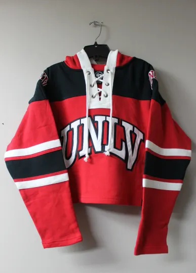 Discover New Vegas UNLV Rebels cropped Lacer mid weight cotton hoodie