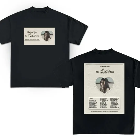 Discover Madison Beer The Locket Tour 2026 World Tour Schedule Dates T-Shirt