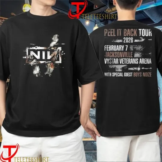 Discover Nine Inch Nails Peel It Back Tour 2026 VyStar Veterans Arena Jacksonville Shirt