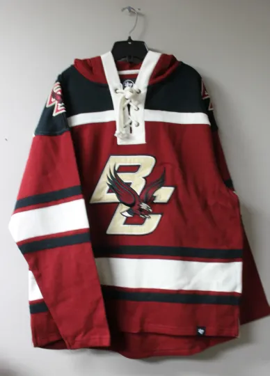 Discover New Boston College Eagle old time style mid weight cotton hoodie