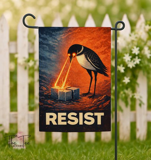 Minneapolis ICE Protest Garden Flag, Resist Yard Flag, Social Justice Gift, Resistance Activist Garden Decor