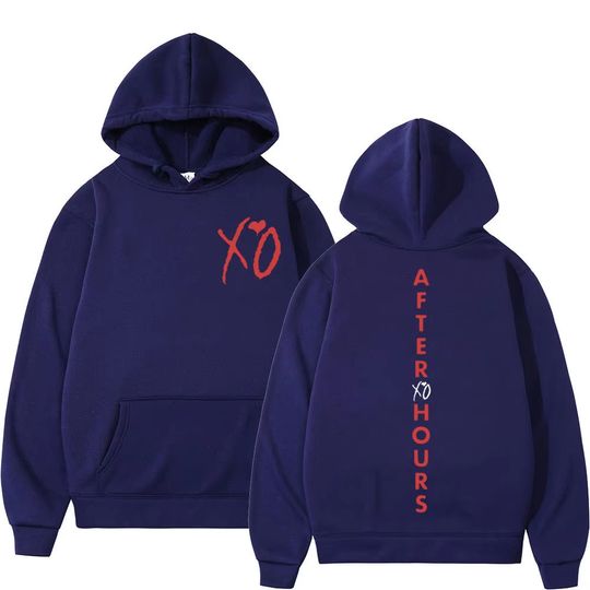 Discover Weeknds XO Music Album Print Hoodie Men Women Streetwear Fashion Oversized Pullover Hip Hop Vintage New Hooded Sweatshirt