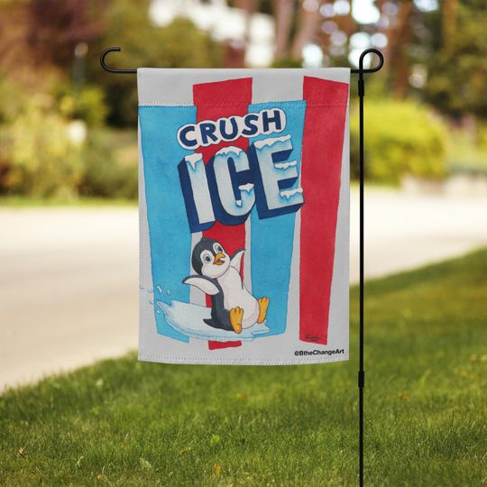 Discover Crush ICE - Garden flag - Protest - Abolish ICE - Original Watercolor Art