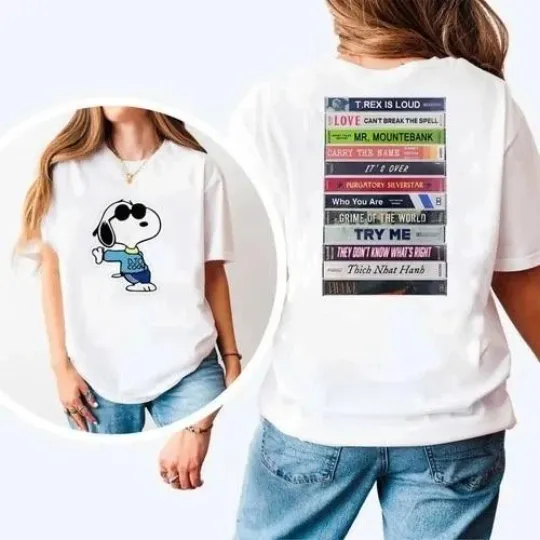 Discover Retro Cartoon World Tour Shirt 2026 Graphic Concert Tee With Back