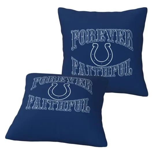 Discover Indianapolis Colts Forever Faithful Throw Pillow Covers