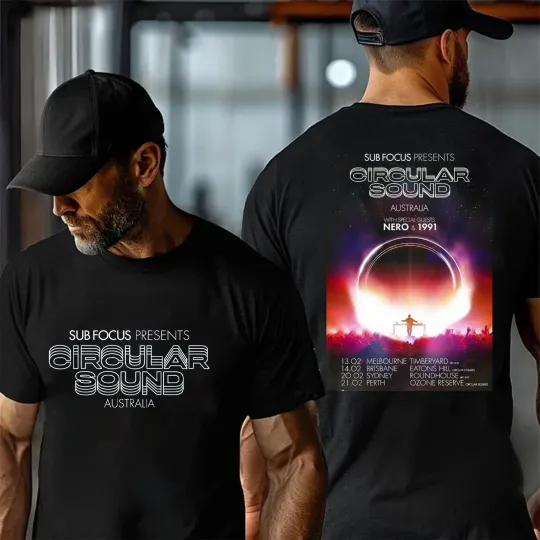 Discover Sub Focus 'Circular Sound' Australia Tour 2026 Sided T-Shirt