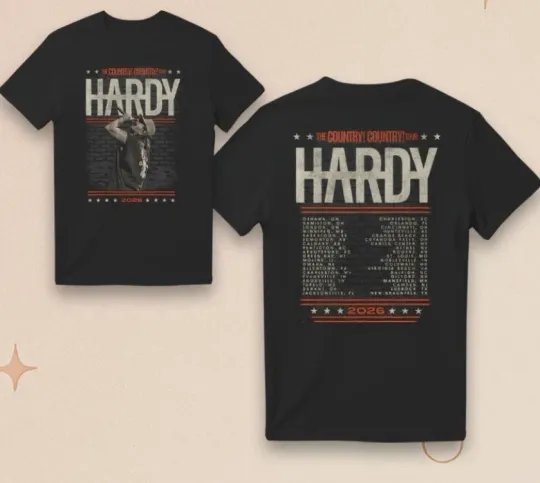 Discover Hardyy Country Country Tour 2026 Unisex T-Shirt