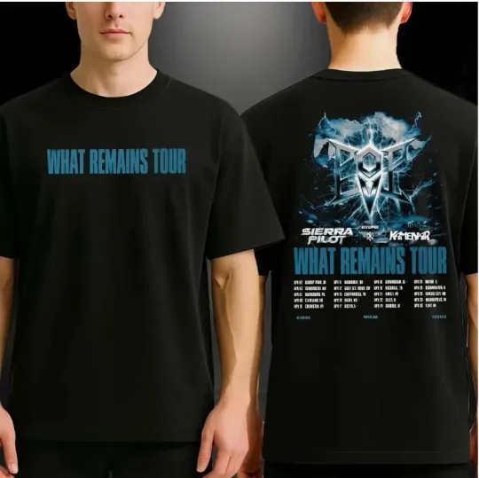 Discover Pop Evil What Remains US Tour 2026 Two Sided Unisex T-Shirt