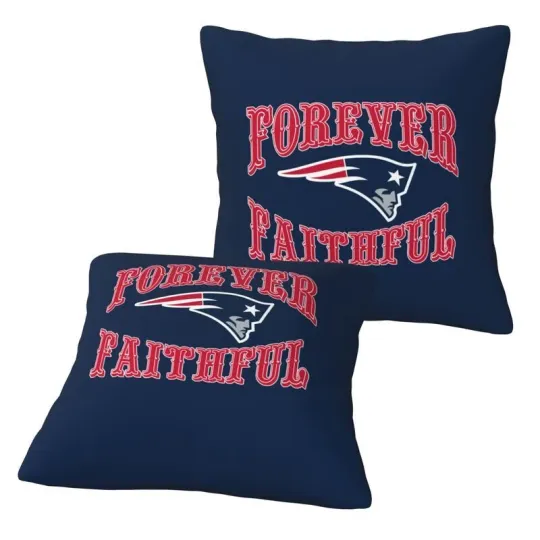 New England Patriots Forever Faithful Throw Pillow Covers