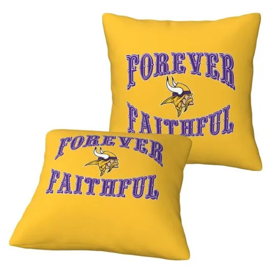 Minnesota Vikings Forever Faithful Throw Pillow Covers