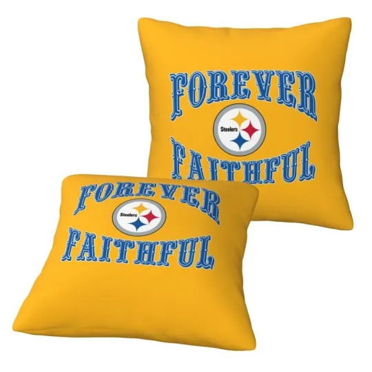Discover Pittsburgh Steeler Forever Faithful Throw Pillow Covers