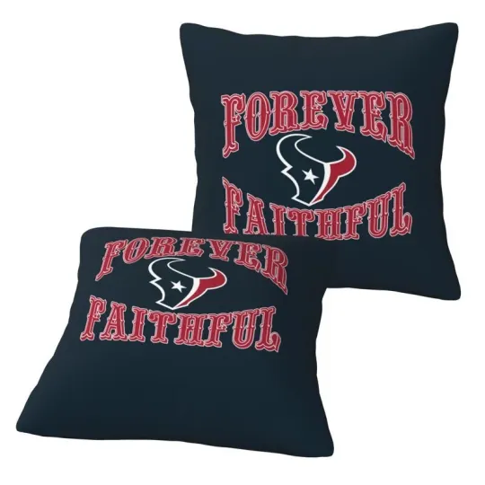 Discover Houston Texans Forever Faithful Throw Pillow Covers