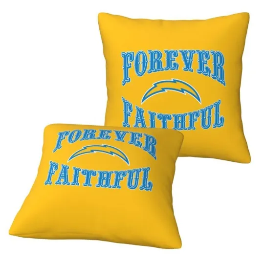 Discover San Diego Chargers Forever Faithful Throw Pillow Covers