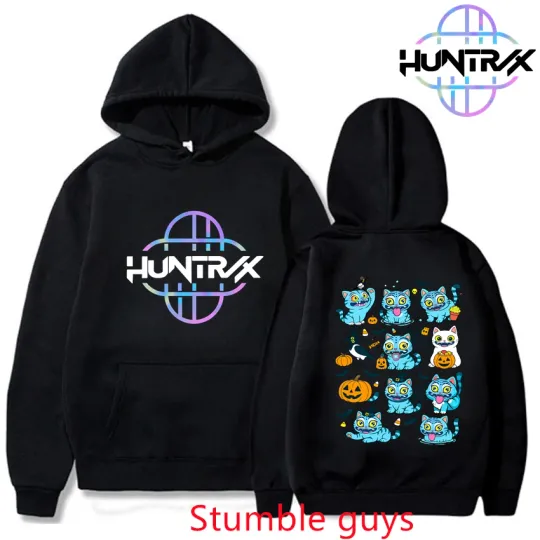 Discover Women Men New Kpop Demon Hunters Sweatshirt Zipper Anime Cartoon Autumn Winter Warm Hoodie