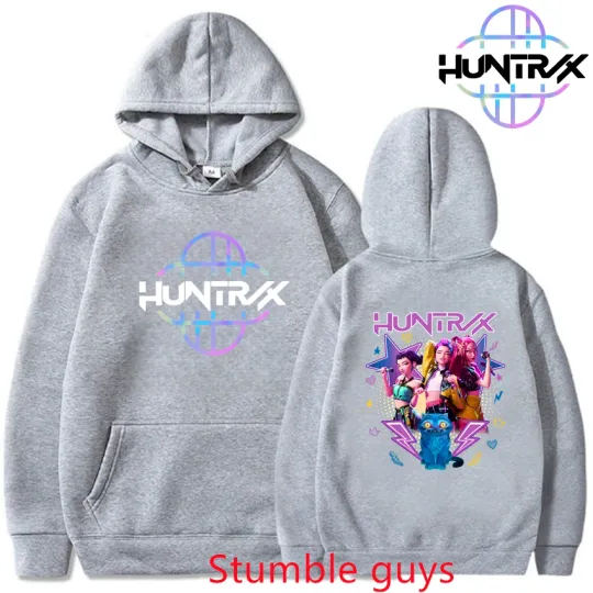 Discover New Kpop Demon Hunters Anime Hoodie Thickened Women Men Autumn Winter Cartoon Warm Sportswear