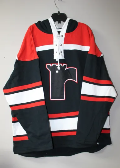 Discover New Quebec Remparts Lacer jersey style mid weight cotton hoodie