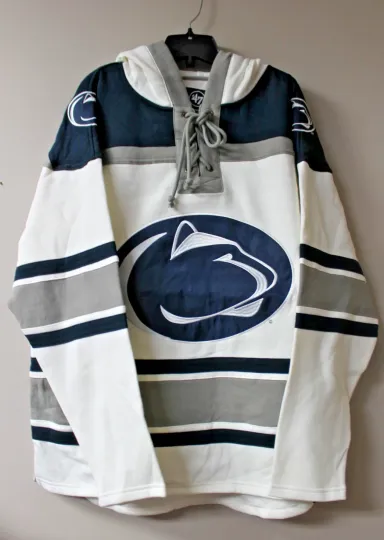 Discover New Penn State Nittany Lions old time style mid weight cotton hoodie