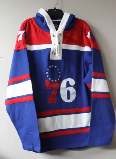 Discover New Philadelphia Lacer jersey style mid weight cotton hoodie