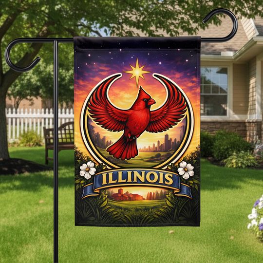 No ICE Illinois Rebel Alliance Garden & House Banner, ICE Out Flag