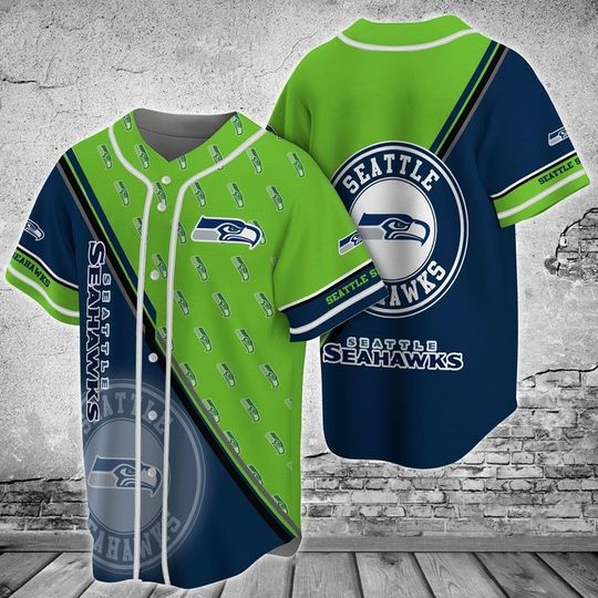 Seattle Seahawks baseball jersey