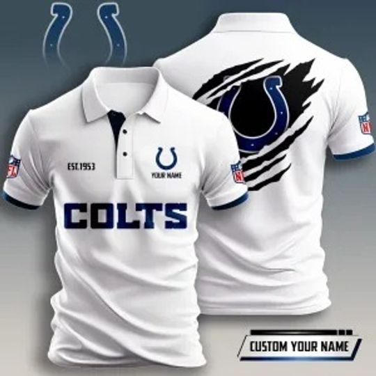 Indianapolis Colts Premium Men Polo Shirt