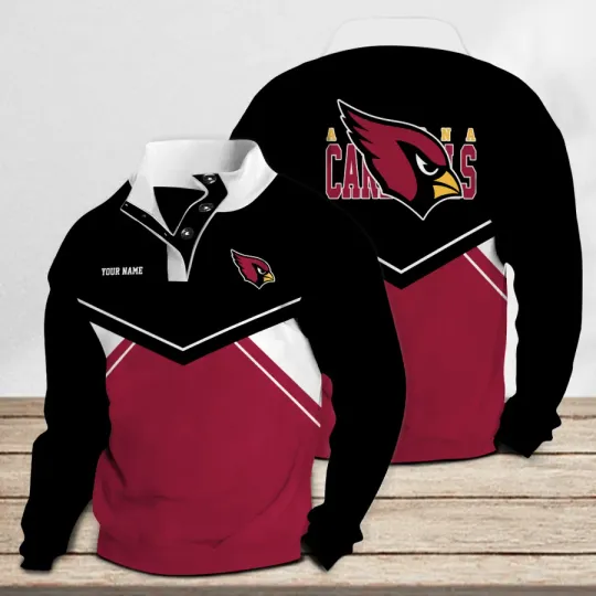 Arizonna Cardinals Casual Stand Collar Sweatshirt