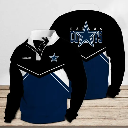 Dallas Cowboys Casual Stand Collar Sweatshirt