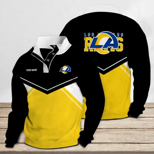 Los Angeles Rams Casual Stand Collar Sweatshirt