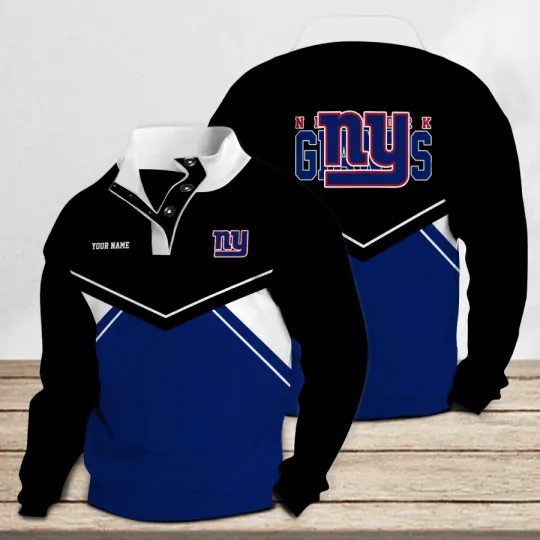 New York Giants Casual Stand Collar Sweatshirt