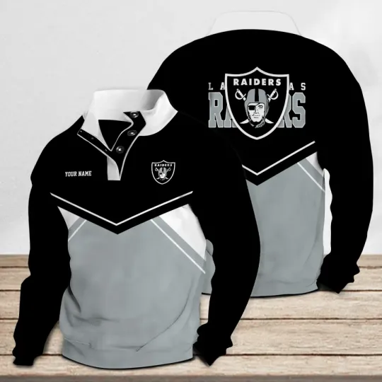 Las Vegas Raiders Casual Stand Collar Sweatshirt