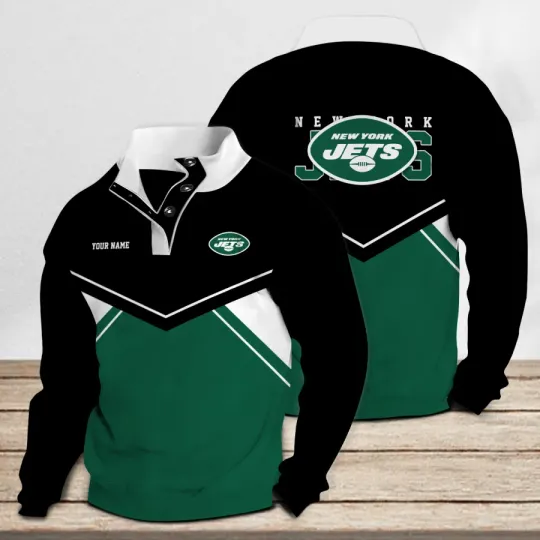 New York Jets Casual Stand Collar Sweatshirt